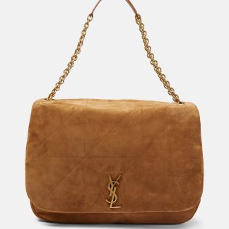 Saint Laurent Borsa a tracolla in pelle scamosciata Jamie 4.3 marrone