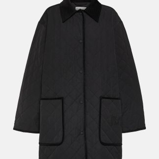 Toteme Giacca trapuntata oversize in nero